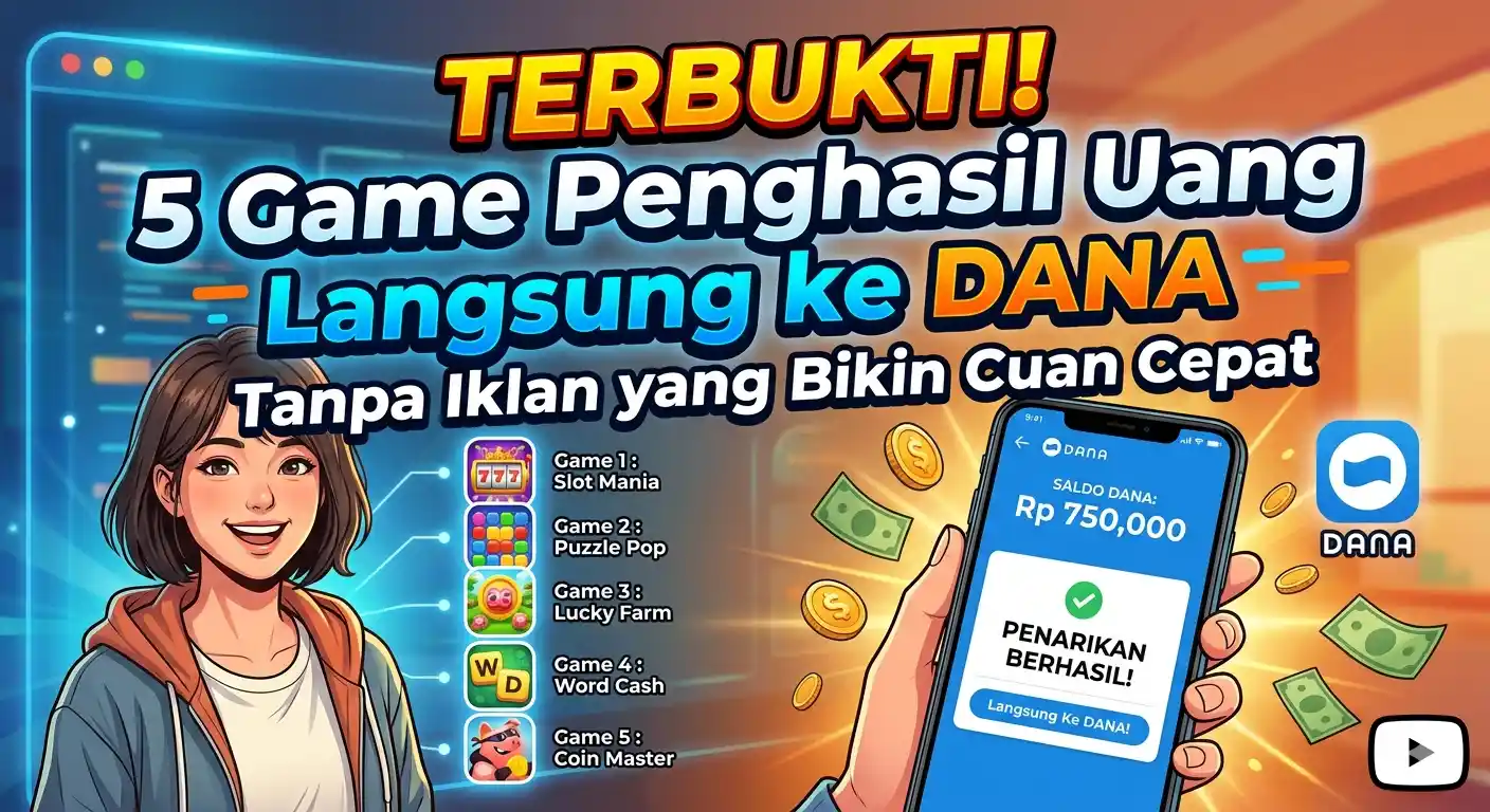 5 Game Penghasil Uang Langsung ke DANA